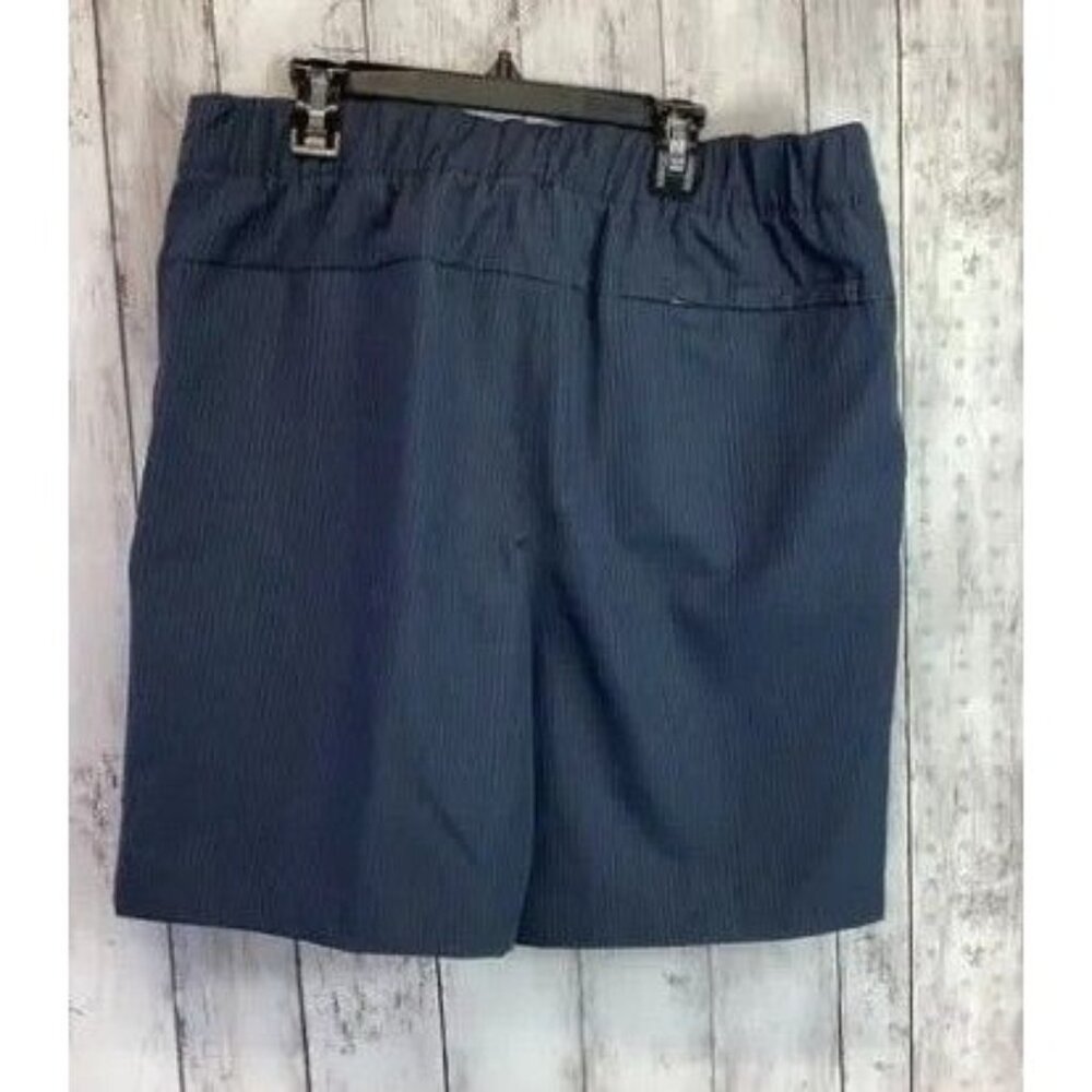 Stylus Ultimate Stripe Stretch Performance Golf Short Big n Tall Blue Night 3XLT